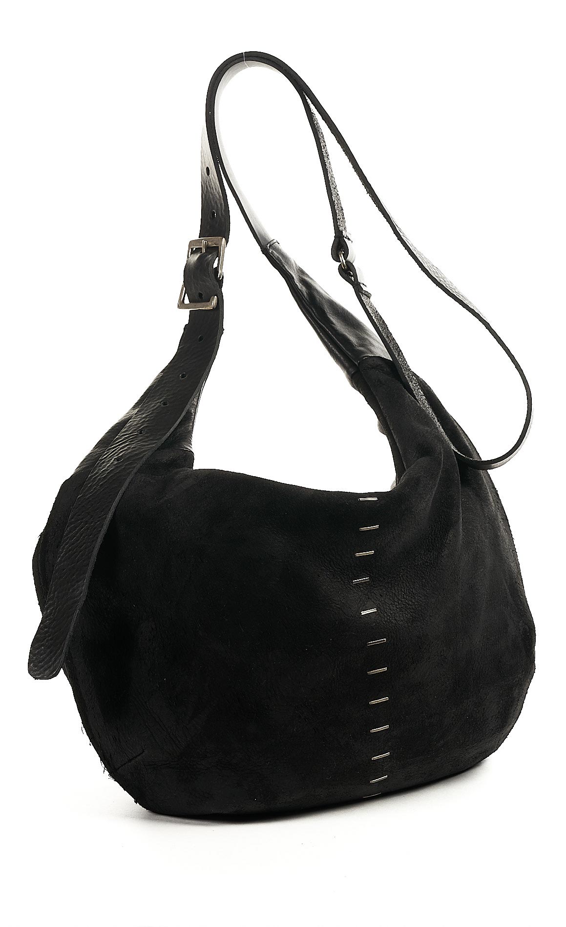 daniele basta leather and silver bags - FRONT